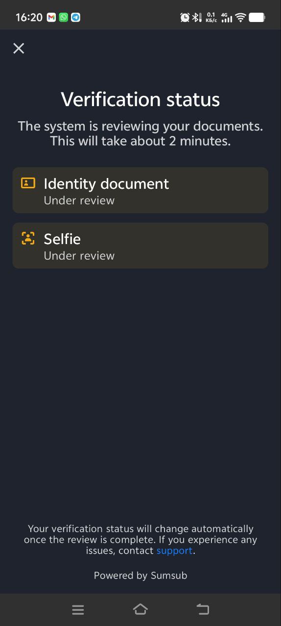 Proof of Identity step 2